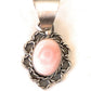 Navajo Sterling Silver & Queen Pink Conch Shell Pendant
