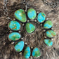 Navajo Sonoran Mountain Turquoise & Sterling Silver Naja Necklace