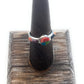 Navajo Sterling Silver & Multi Stone Inlay Ring Size 7