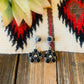 Handmade Black Onyx And Sterling Silver Cluster Dangle Earrings