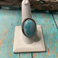 Old Pawn Navajo Sterling Silver & Light Blue Larimer Ring Size 9