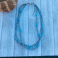 Navajo Turquoise & Sterling Silver Pearl Triple Strand Beaded 18” Necklace