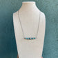 Navajo Sterling Silver And Turquoise Beaded Necklace 16inch