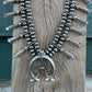 Navajo Sterling Silver Squash Blossom Necklace By Joseph Martinez