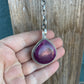 Navajo Handmade Purple Spiny And Sterling Silver Necklace By Emer Thompson