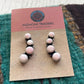 Navajo Pink Conch and Sterling Silver Ear Crawler Earrings Signed