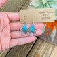 Handmade Turquoise & Sterling Silver Dangle Earrings