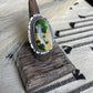 Navajo Turquoise & Sterling Silver Ring Size 8.5 Signed  Russell Sam