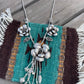 Handmade Sterling Silver Flower Necklace