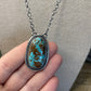 Navajo Sterling Silver And Turquoise Necklace Signed