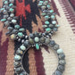 Beautiful Navajo Sterling Silver Tibetan Turquoise Squash Blossom Necklace & Earring Set Signed B Yellowhorse