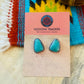 Navajo Turquoise & Sterling Silver Stud Earrings