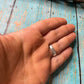 Old Pawn Navajo Sterling Silver & Light Blue Larimer Ring Size 8.5
