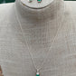 Colombian Emerald Necklace, Earrings & Ring Set in Sterling silver