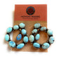 Navajo Sterling Silver & Golden Hills Turquoise Cluster Dangle Earrings