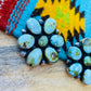 Navajo Sterling Silver & Sonoran Gold Turquoise Cluster Earrings