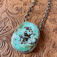 Navajo Turquoise And Sterling Silver Necklace