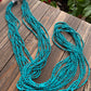 Navajo Natural Kingman Turquoise 64 inch 10 Strand necklace