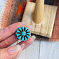 Zuni Sterling Silver & Turquoise Cluster Ring
