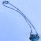 Navajo Carico Lake Turquoise And Sterling Silver Necklace By Emer Thompson