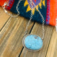 Navajo Sterling Silver & Number 8 Turquoise Necklace