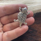 Navajo Sterling Silver Horny Toad Pendant Pin Signed