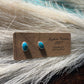 Navajo Sterling Silver & Turquoise Oval Stud Earrings SK8