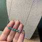Navajo Sterling Silver And Turquoise Beaded Necklace 16 inch