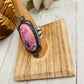 Navajo Rhodochrosite And Sterling Silver Ring Size 9 Signed