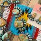 Stunning Navajo Sterling Silver & Royston Turquoise Necklace Set by Betty Yellowhorse