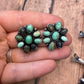 Navajo Carico Lake And Tibetan Turquoise Squash Necklace Earring Set Signed