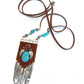 Navajo Made Turquoise and Coral Statement Necklace