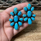 Navajo Royston Turquoise Earrings By Sheila Becenti Signed