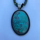 Chimney Butte Azurite & Sterling Silver Jumbo Pendant Signed
