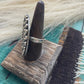 Navajo Sterling Silver Adjustable Circle Statement Ring Signed