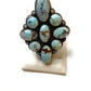 Navajo Golden Hills Turquoise And Sterling Silver Adjustable Ring by Tim Vandever
