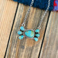 Handmade Sterling Silver & Turquoise Cluster Necklace