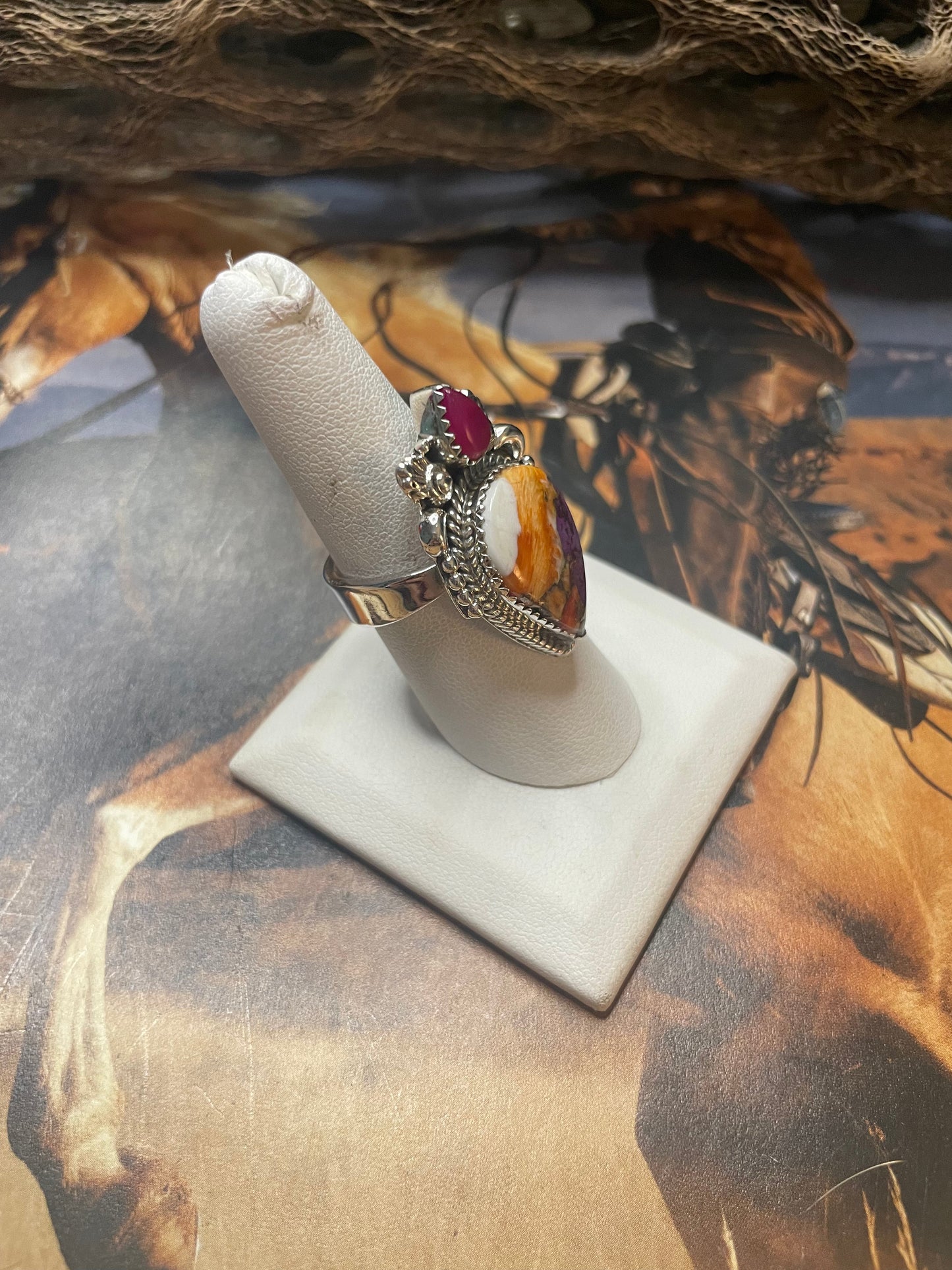 Handmade Pink Dream & Pink Onyx Adjustable Ring