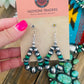 Navajo Sterling Silver & Sonoran Mountain Turquoise Beaded Necklace Set