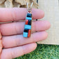 Native American Navajo Multi Stone And Sterling Silver Inlay Pendant - Sterling Silver Diva