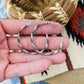 Navajo Sterling Silver Twisted Hoop Earrings