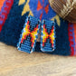 Navajo Made Beaded Leather Earrings