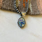 Native American Navajo Natural Opal And Sterling Silver Inlay Pendant - Sterling Silver Diva