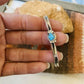Navajo Kingman Turquoise And Sterling Silver Cuff Bracelet - Sterling Silver Diva
