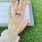 Vintage Zuni Multi Stone & Sterling Silver Band Ring Size 6 - Sterling Silver Diva