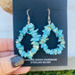Native American Navajo Handmade Turquoise And Sterling Silver Beaded Earrings - Sterling Silver Diva