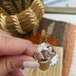Native American Navajo White Buffalo And Sterling Silver Ring Size 9 - Sterling Silver Diva