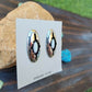 Native American Navajo Opal And Sterling Silver Shadowbox Post Earrings - Sterling Silver Diva